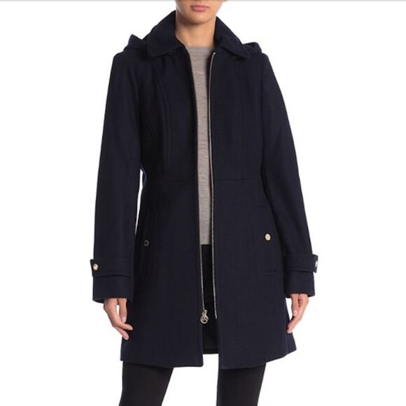 Michael Kors Wool Peacoat Jacket - Picture 1 of 10